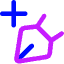 Pen Tool Add Icon from Core Neon Set