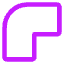 Round Corner Icon from Core Neon Set