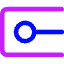 Square Cap Icon from Core Neon Set