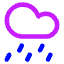 Rain Cloud Icon from Core Neon Set