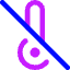 Thermometer Disable Icon from Core Neon Set