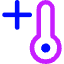 Thermometer Positive Icon from Core Neon Set