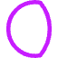 Waning Gibbous Moon Icon from Core Neon Set