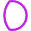 Waxing Gibbous Moon Icon from Core Neon Set