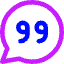 Chat Bubble Oval Quotation Icon from Core Neon Set