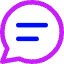 Chat Bubble Text Oval Icon from Core Neon Set