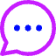 Chat Bubble Typing Oval Icon from Core Neon Set