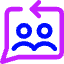 Feedbck Reply Conversation Icon from Core Neon Set