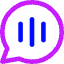 Voice Mail Bubble Oval Icon from Core Neon Set