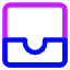 Inbox Icon from Core Neon Set