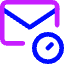 Inbox Schedule Icon from Core Neon Set
