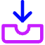 Inbox Tray 1 Icon from Core Neon Set