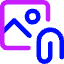 Email Attachment Image Icon from Core Neon Set