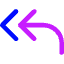 Mail Send Reply All Icon from Core Neon Set