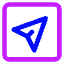 Send Email Square Icon from Core Neon Set