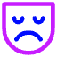 Sad Mask Icon from Core Neon Set