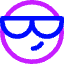 Smiley Cool Icon from Core Neon Set