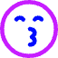 Smiley Emoji Kiss Happy Icon from Core Neon Set