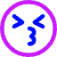 Smiley Emoji Kiss Nervous Icon from Core Neon Set