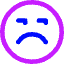 Smiley Grumpy Icon from Core Neon Set