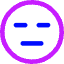 Smiley Indiferent Icon from Core Neon Set