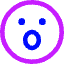 Smiley Surprised Icon from Core Neon Set