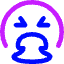 Smiley Throw Up Icon from Core Neon Set