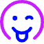 Smiley Tongue Out And Wink Icon from Core Neon Set
