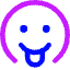 Smiley Tongue Out Icon from Core Neon Set