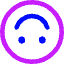 Smiley Upside Down Icon from Core Neon Set