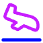 Landing Icon from Core Neon Set