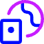 Passport Globe Icon from Core Neon Set