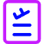 Plane Flight Board Icon from Core Neon Set