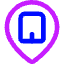 Location Company Building Pin Icon from Core Neon Set
