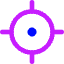 Location Target 1 Icon from Core Neon Set