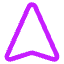 Navigation Arrow North Icon from Core Neon Set