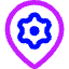 Pin Setting Gear Icon from Core Neon Set