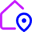 Location Home Icon from Core Neon Set