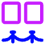 Museum Painting Exhibit 3 Icon from Core Neon Set