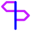 Street Sign Icon from Core Neon Set