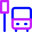 Bus Station Icon from Core Neon Set