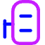 Car Top Sliding Door Left Icon from Core Neon Set