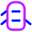 Car Top Three Door Open 3 Icon from Core Neon Set