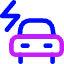Electric Car Icon from Core Neon Set