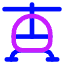 Helicopter Front Icon from Core Neon Set