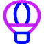 Hot Air Balloon Icon from Core Neon Set