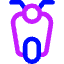 Motocycle Front Icon from Core Neon Set