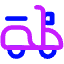 Motorcycle Courier Icon from Core Neon Set