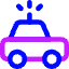 Police Car Icon from Core Neon Set