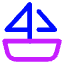 Sail Ship Icon from Core Neon Set